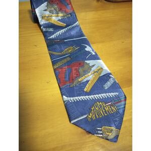 Home Improvement Tool Time Show Neck Tie EUC 90'S‎ TV Show  Made in USA